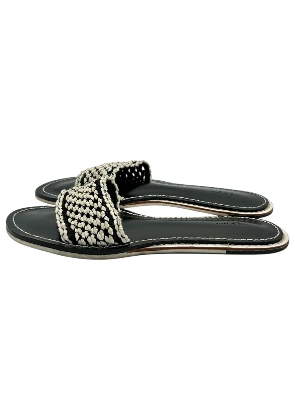 RAG & BONE Women's Black Melrose Slides Size US 6